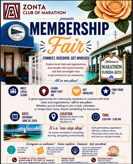 Membership Fair - Zonta Club of Marathon