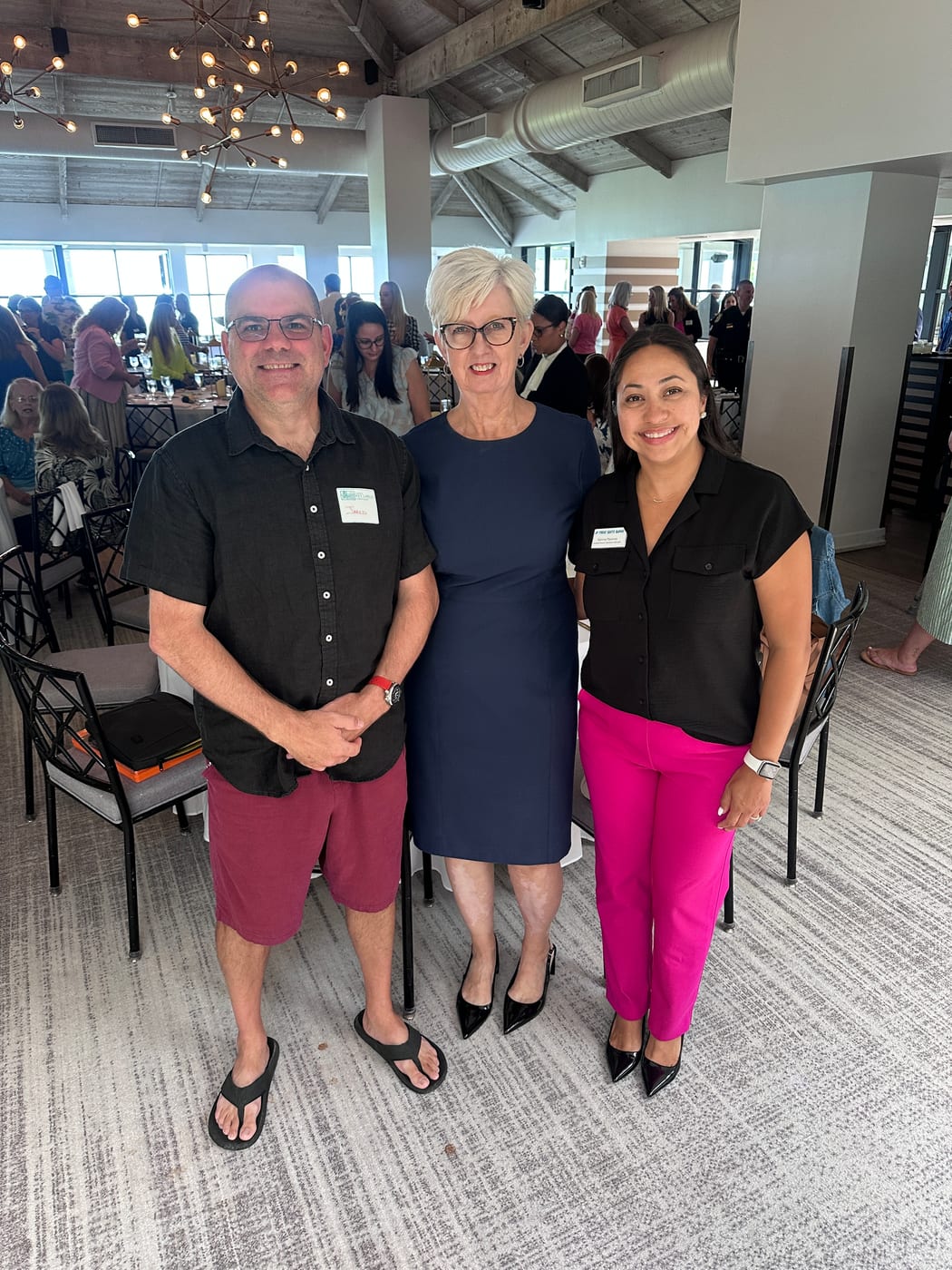 Jared, Lori & Karinna at Baker's Cay with the Key Largo Chamber