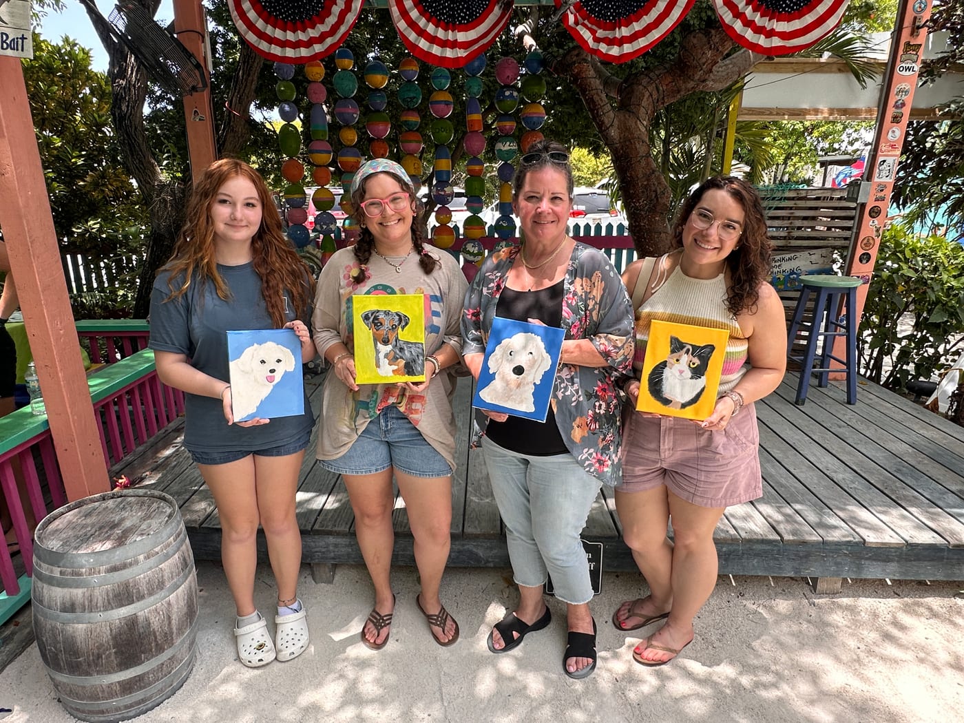 Paint your pet with Abigail at Florida Keys Brewing