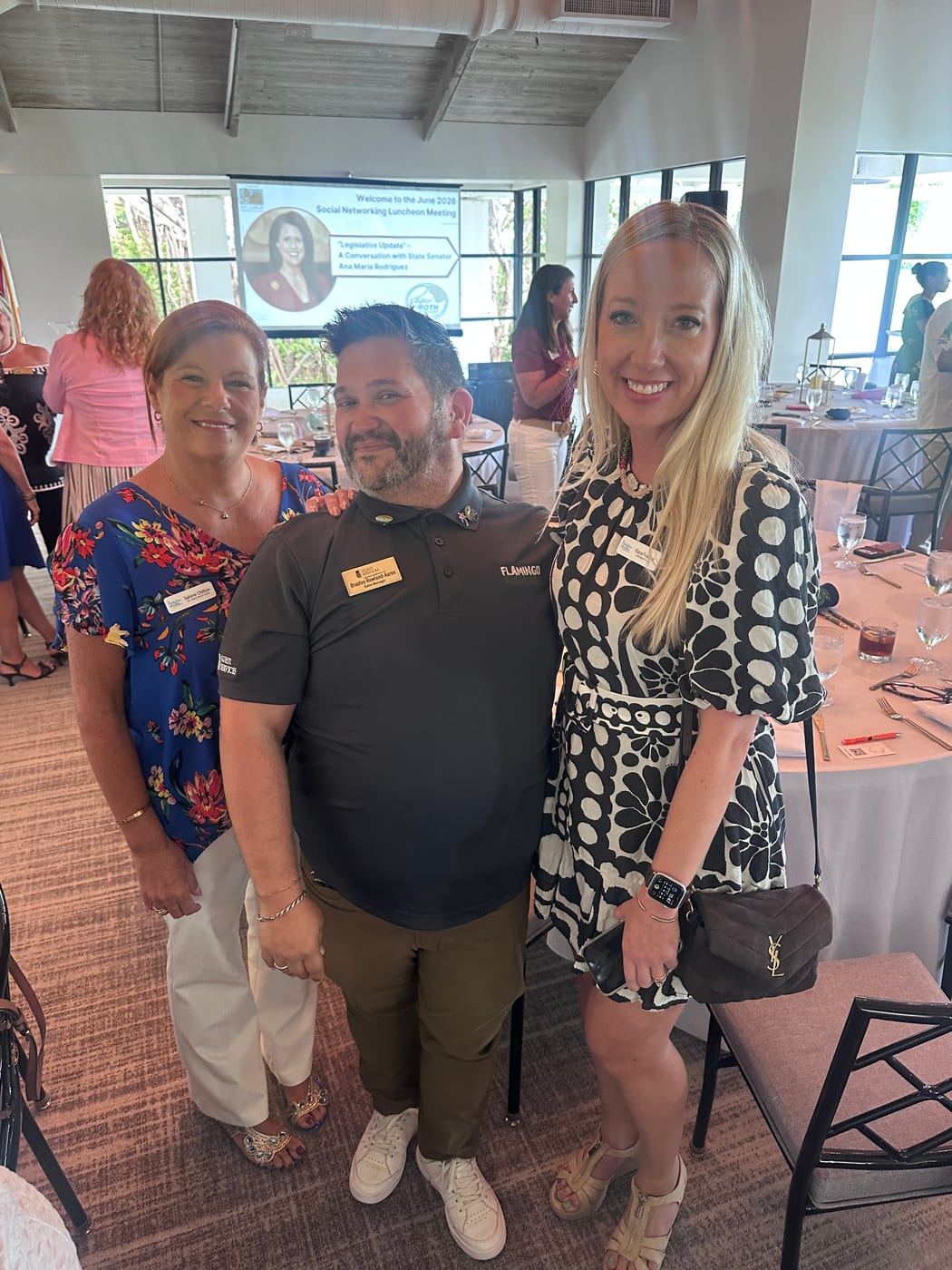 Sabine, Bradley & Kara at Baker's Cay with the Key Largo Chamber