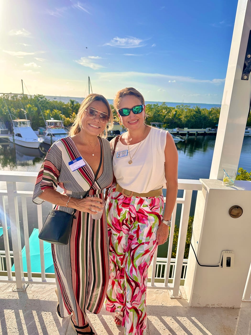 Carli Flounders & Adriana Cuomo, Islamorada Chamber after hours