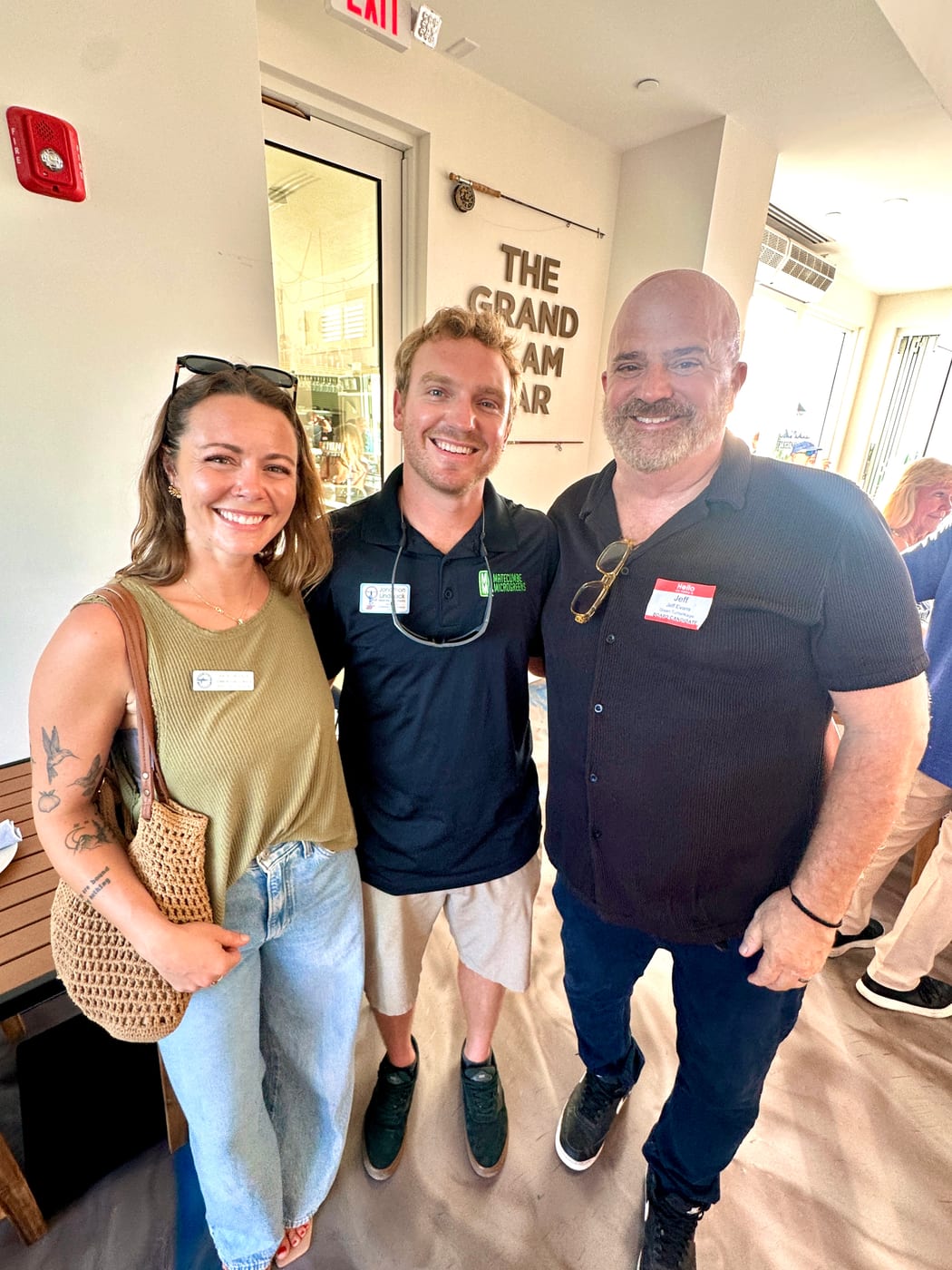 Katie & Jonathon Lindback & Jeff Evans, Islamorada Chamber after hours
